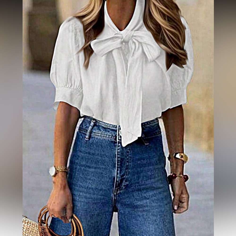 Elegant White Women's Top